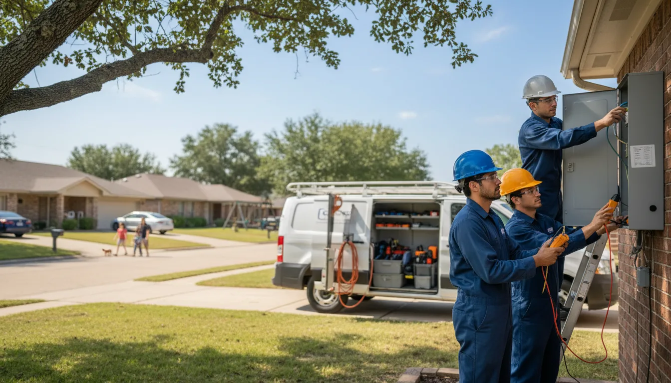 Certified electrician providing emergency electrical services in Muse, OK